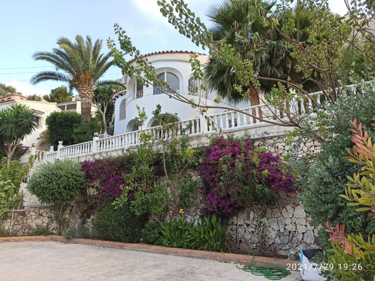 Villa med panoramautsikt med privat pool i Calpe, Costa Blanca, Spanien Esterno foto