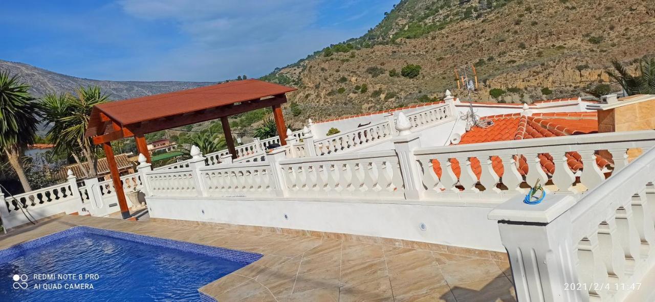Villa med panoramautsikt med privat pool i Calpe, Costa Blanca, Spanien Esterno foto