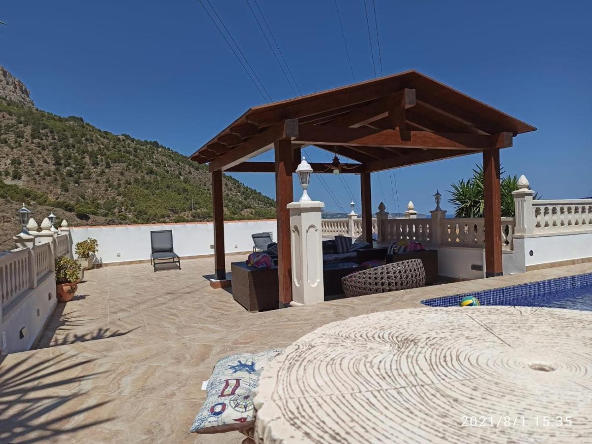 Villa med panoramautsikt med privat pool i Calpe, Costa Blanca, Spanien Esterno foto