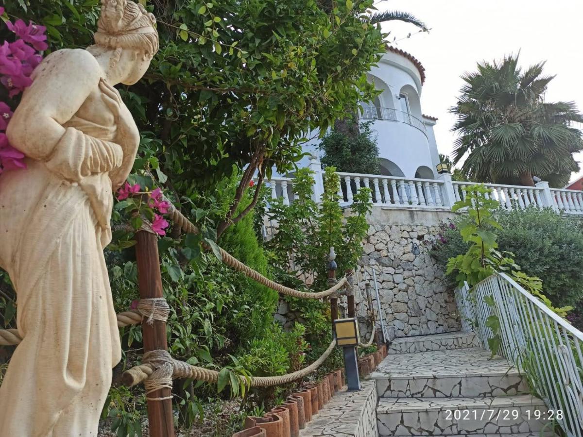 Villa med panoramautsikt med privat pool i Calpe, Costa Blanca, Spanien Esterno foto