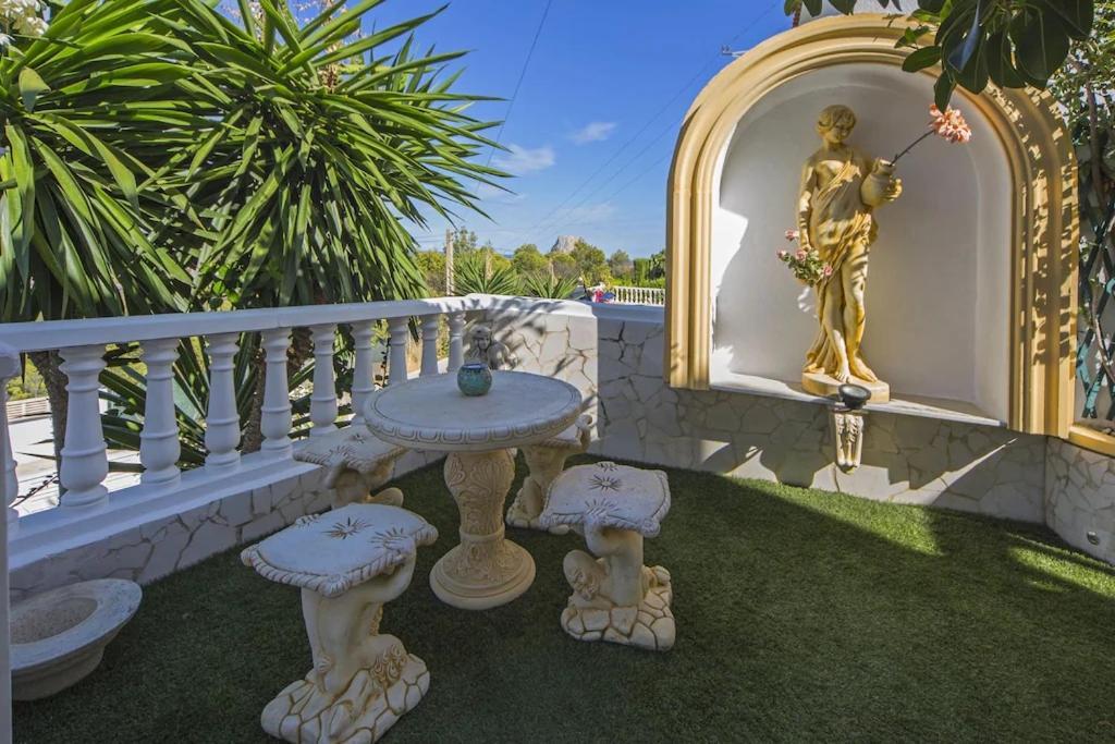 Villa med panoramautsikt med privat pool i Calpe, Costa Blanca, Spanien Esterno foto