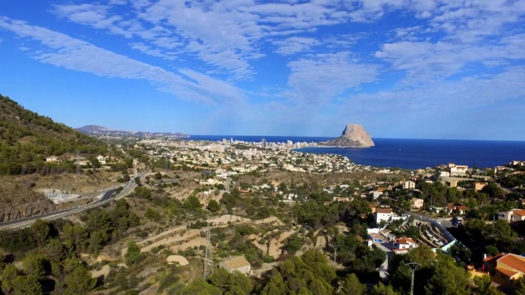Villa med panoramautsikt med privat pool i Calpe, Costa Blanca, Spanien Esterno foto