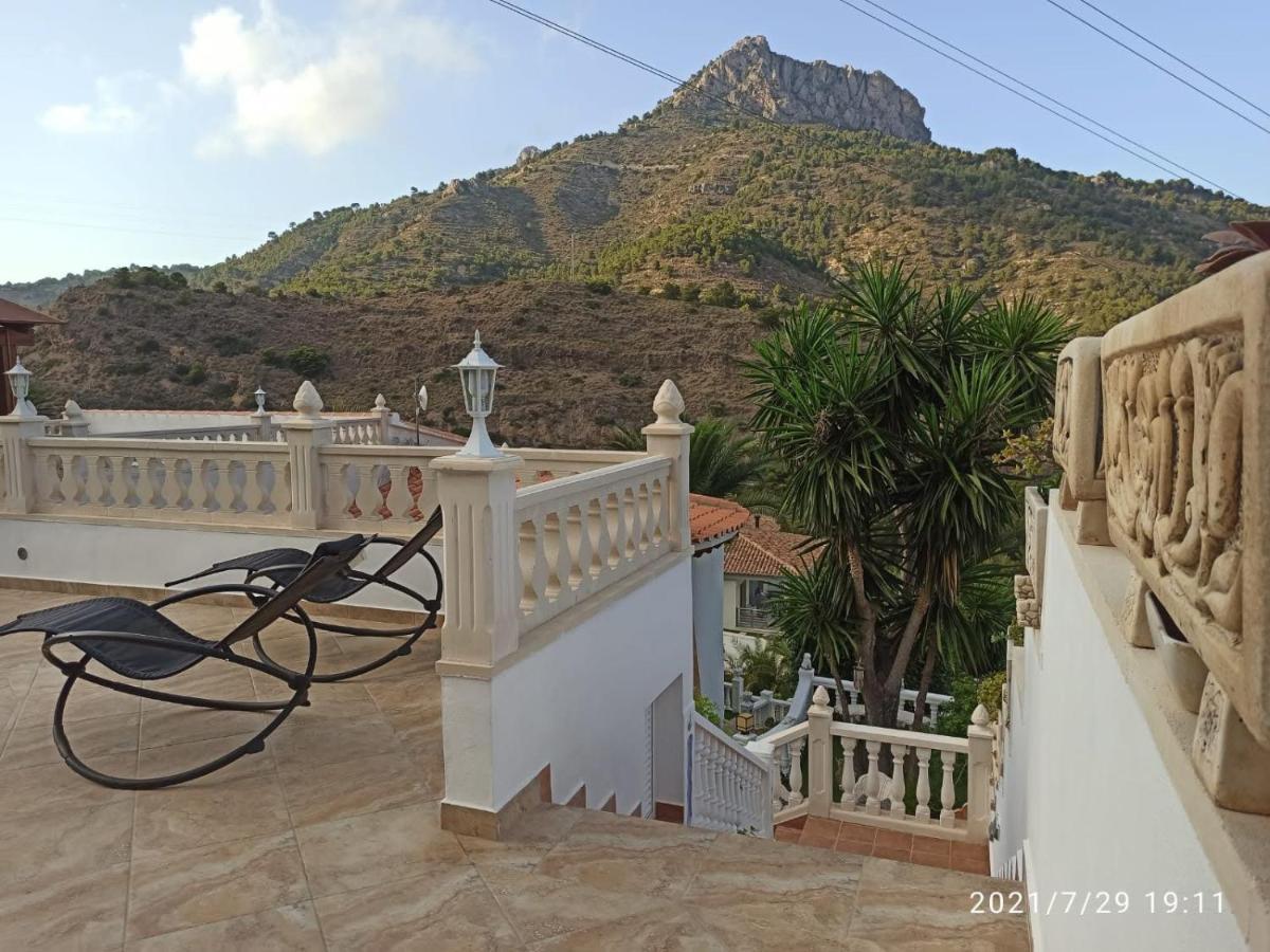 Villa med panoramautsikt med privat pool i Calpe, Costa Blanca, Spanien Esterno foto